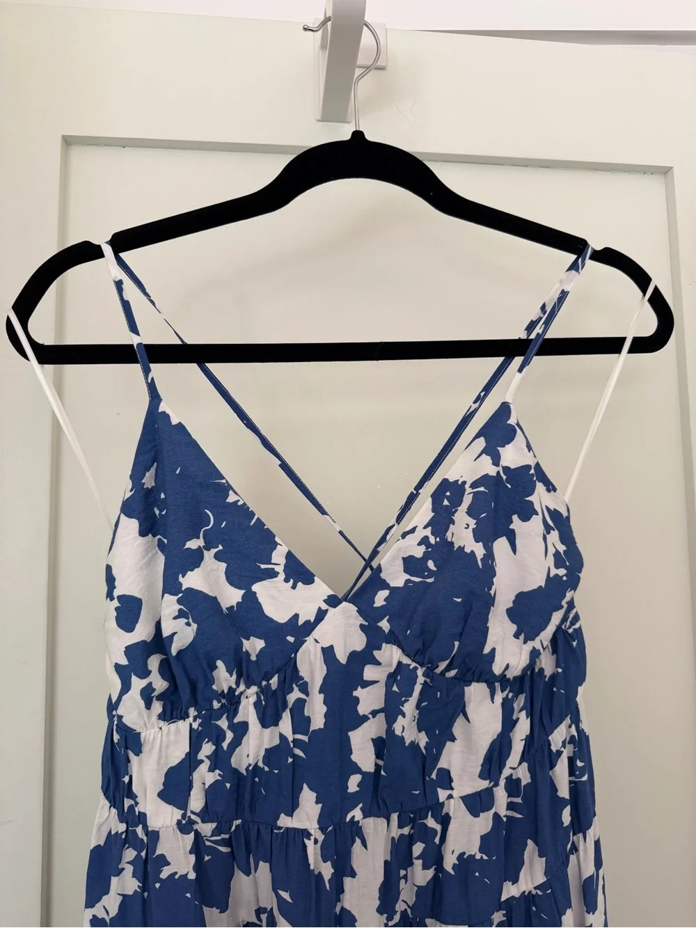 Abercrombie & Fitch Blue and White Floral Maxi Dress